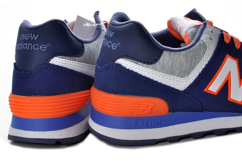 new balance 574 homme bleu orange